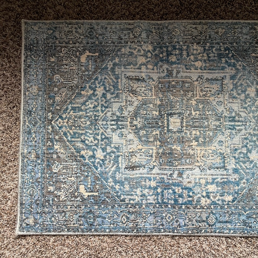 Safavieh Vintage Persian 2’ x 5’ Accent Runner Rug - Charcoal Blue